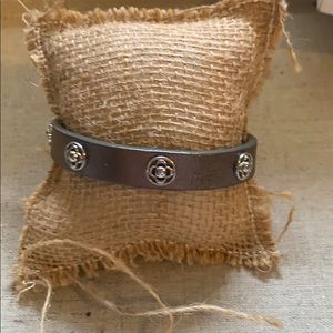 Stella & Dot leather wrap bracelet